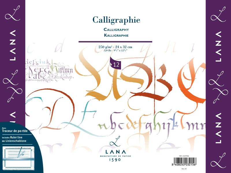 Image of Kalligrafiblock LANA Calligraphie 250 g  300x400. 12ark 15027985 4011367101695