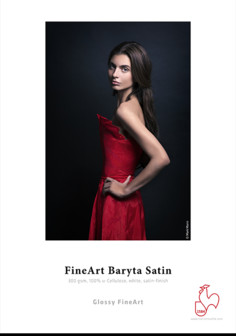Image of Inkjet Hahnemühle FineArt Baryta Satin 300g 44" x 12m rulle 10643531 4011367098230