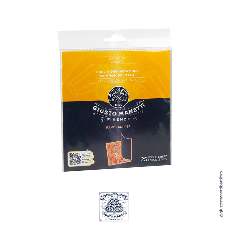 Image of Förgyllning Manetti 14X14 cm  - variegated 02 loose leaf booklets of 25 leaves (10F) 2ZA14VAR02BL 8051566247653