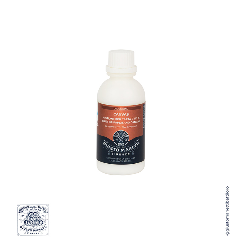 Image of Förgyllning Manetti Canvas trasparent size 125 ml. 2ZDOPCNT125 8055404629632