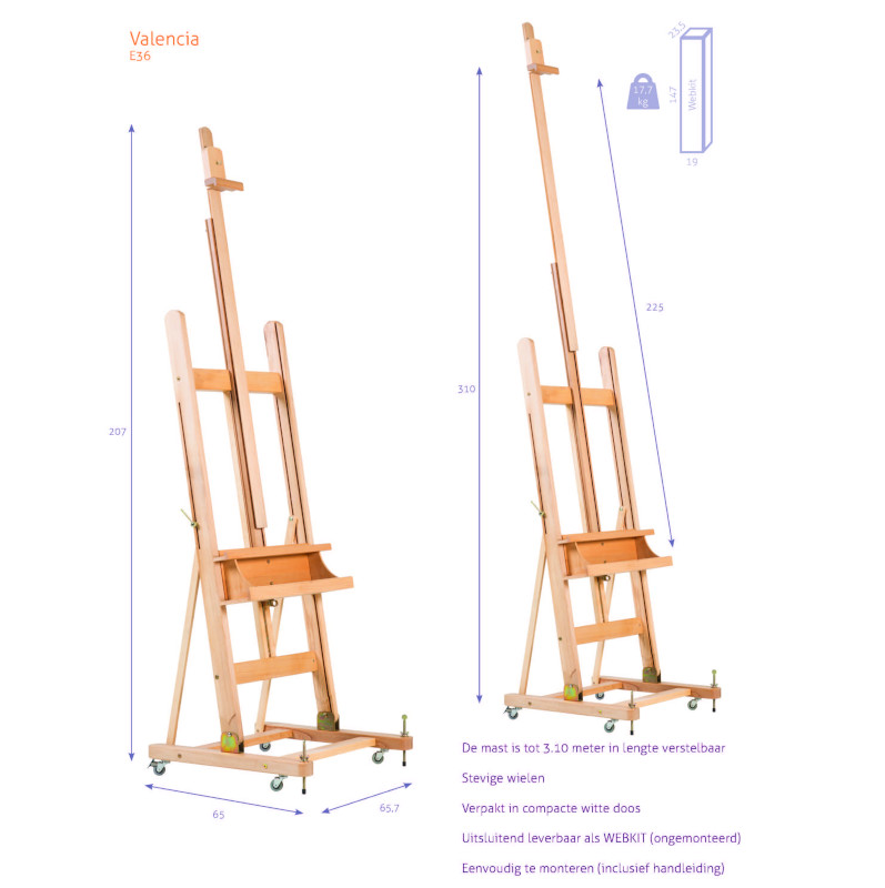Image of Staffli Atelje H-Frame N°36 - Valencia - KIT 979036 8717472510525