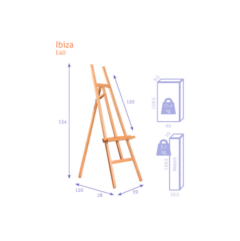 Image of Staffli Studio A-Frame N°40:1 - Ibiza - KIT 979040 8717472519030