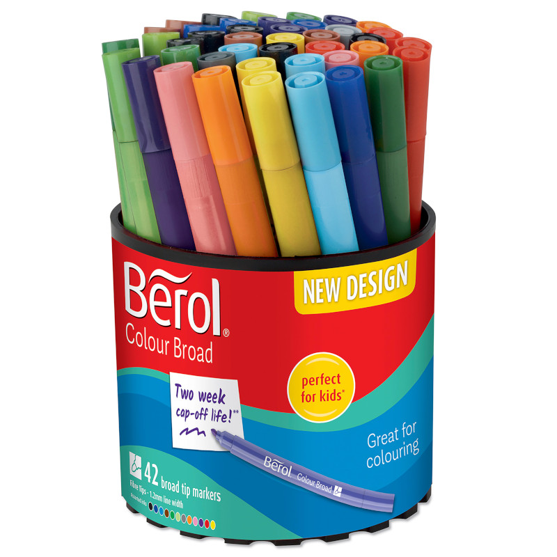 Image of Fiberpenna Berol Colorbroad, assorted colors, Tub-42 2057597 5010215300739
