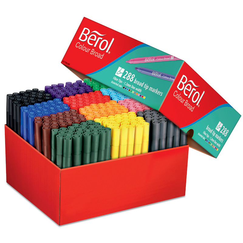 Image of Fiberpenna Berol Colorbroad, assorted colors, Classpack-288 2057598 3026980575984