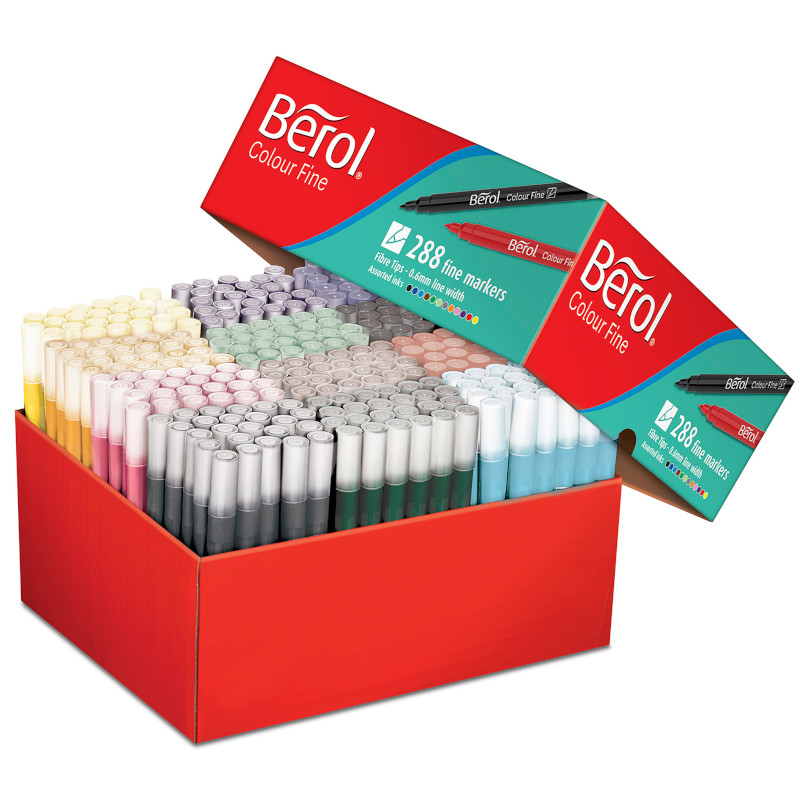 Image of Fiberpenna Berol Colorfine, assorted colors, Classpack-288 2057601 3026980576011