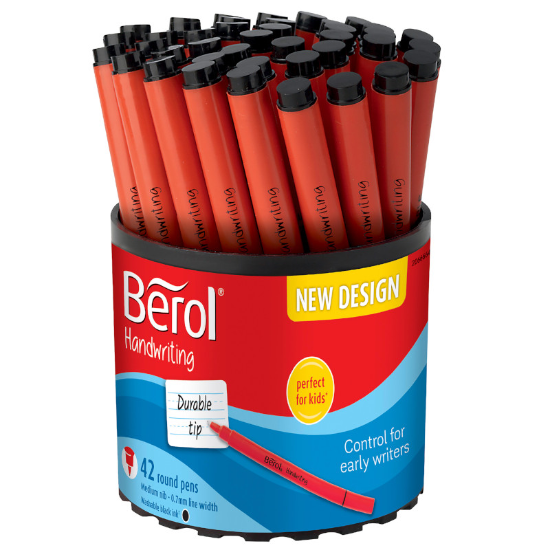Image of Fiberpenna Berol Handwriting pen round stick, black Tub-42 2066664 3026980666644