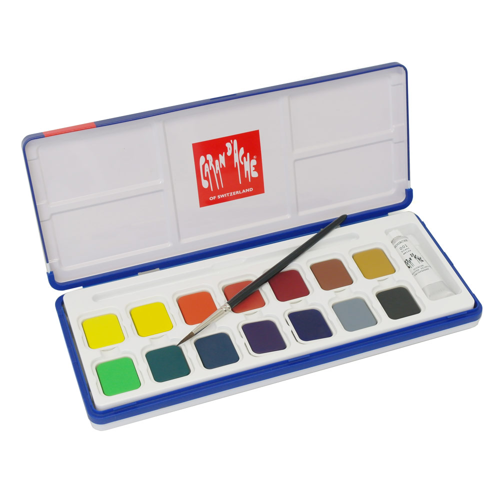 Image of Gouachefärg Caran d´Ache Gouache Studio, 15 pans 1000315 7610186143151