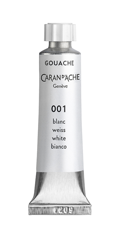 Image of Gouachefärg Caran d´Ache 10ml white (5F) 2001001 7610186130151