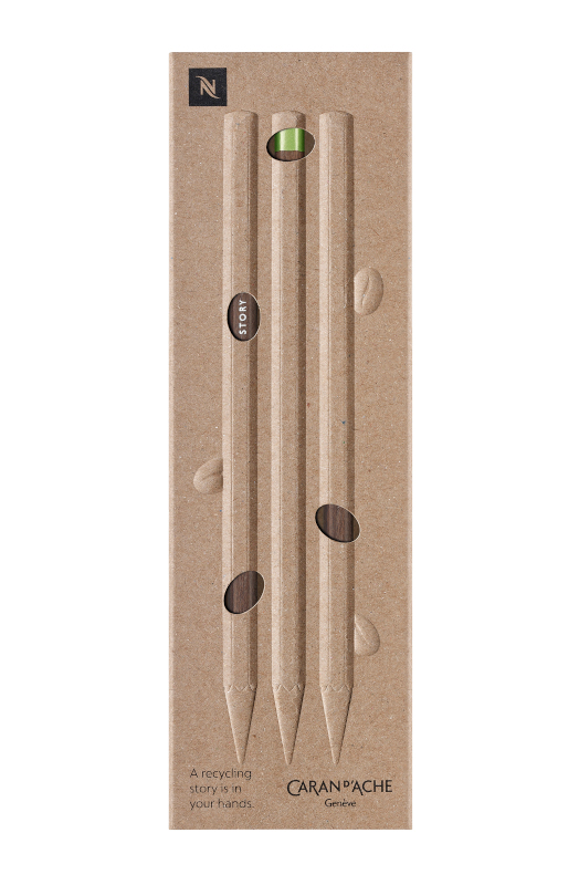 Image of Blyertspenna Caran d´Ache Display Set Swiss Wood 3 graphite pencils FSC Nespresso 348100 7630002344678