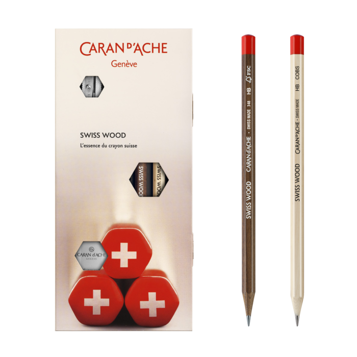 Image of Grafitpennset Caran d´Ache 2 pennor+sudd+vässare 348102 7630002330657
