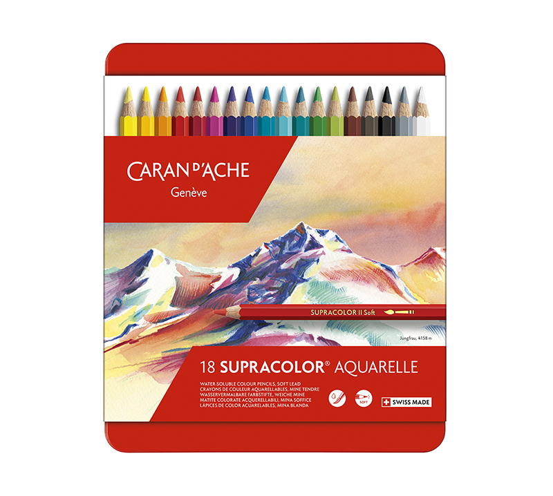 Image of Akvarellpenna Caran d´Ache Supracolor 18 sort   318 (5F) 3888318 7610186043185