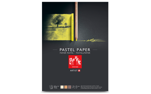 Image of Pastellblock Caran d´Ache 160g 24x32cm 12ark 3 färger 454011 7630002317795