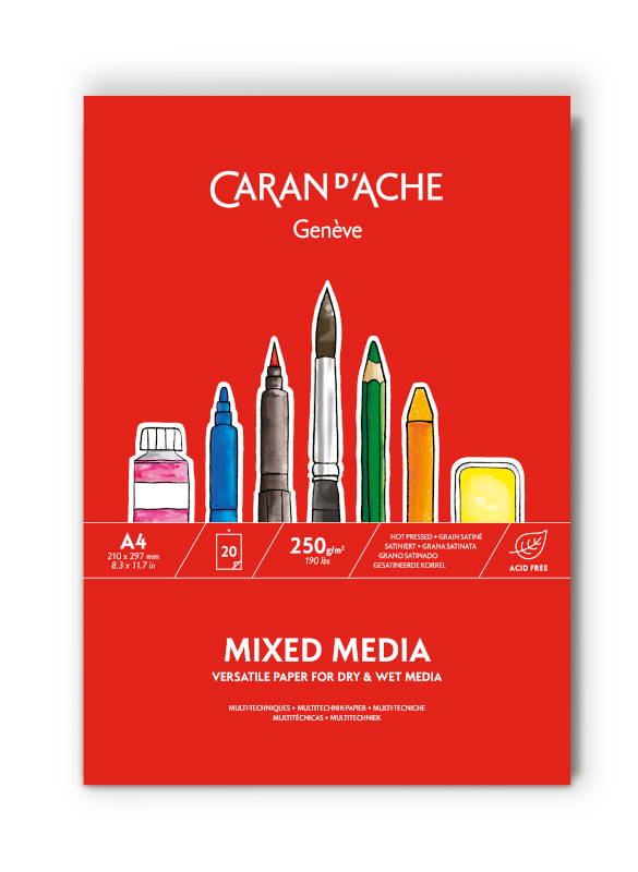 Image of Mixed Mediablock Caran d´Ache A4 (5F) 454114 7630002349574