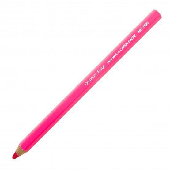 Image of Färgpenna Caran d´Ache Colour Block Maxi Fluorescent Pink (12F) 491090 7630002325042
