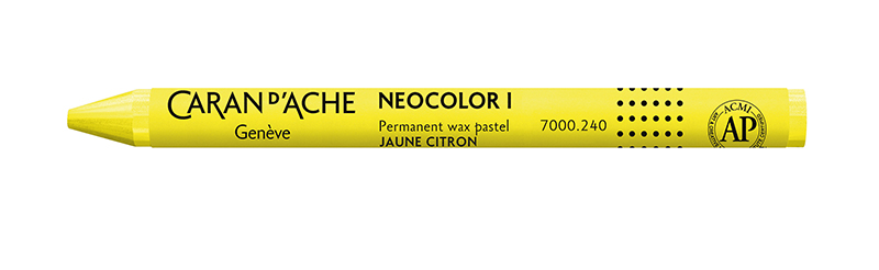 Image of Vaxkrita Caran d´Ache NeoColor I   240  Lemon yellow (10F) 7000240 7610186270284