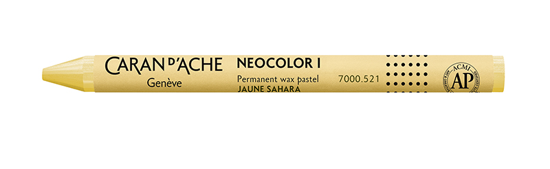 Image of Vaxkrita Caran d´Ache NeoColor I   521 Sahara yellow (10F) 7000521 7610186034046