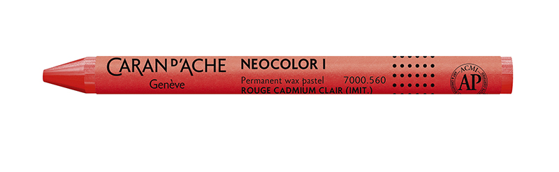 Image of Vaxkrita Caran d´Ache NeoColor I   560 Light cadmium red (10F) 7000560 7610186034077