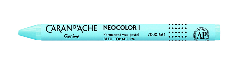 Image of Vaxkrita Caran d´Ache NeoColor I   661 Light cobalt blue (10F) 7000661 7610186034169