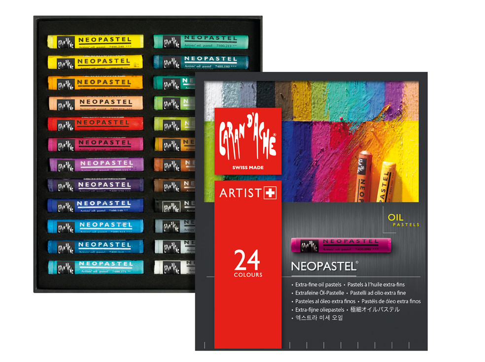Image of Oljepastell Caran d´Ache NeoPastel 24 sort   324 (5F) 7400324 7610186263248