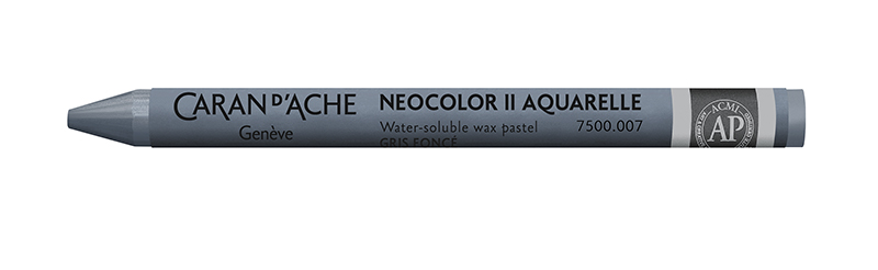 Image of Vaxkrita Caran d´Ache NeoColor II  007  Dark grey (10F) 7500007 7610186271601