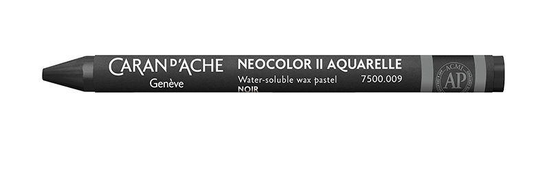 Image of Vaxkrita Caran d´Ache NeoColor II  009  Black (10F) 7500009 7610186271625