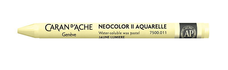 Image of Vaxkrita Caran d´Ache NeoColor II  011  Pale yellow (10F) 7500011 7610186271649