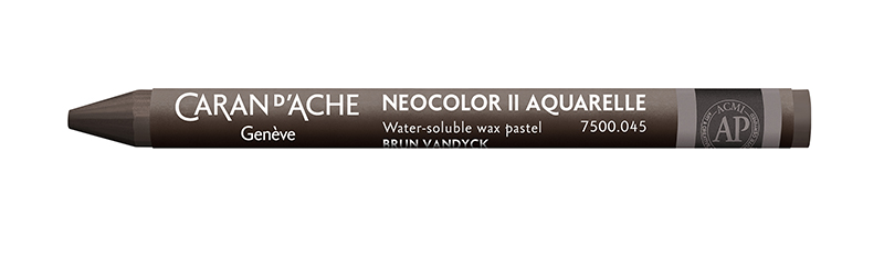 Image of Vaxkrita Caran d´Ache NeoColor II  045  Vandycke brown (10F) 7500045 7610186271755