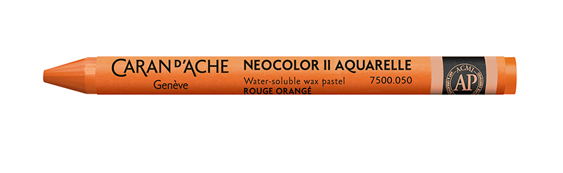 Image of Vaxkrita Caran d´Ache NeoColor II  050  Flame red (10F) 7500050 7610186271779