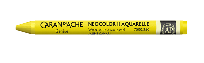 Image of Vaxkrita Caran d´Ache NeoColor II  250  Canary yellow (10F) 7500250 7610186272240