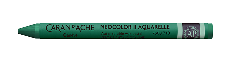 Image of Vaxkrita Caran d´Ache NeoColor II  710  Phthalocyanin green (10F) 7500710 7610186036996