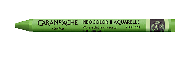 Image of Vaxkrita Caran d´Ache NeoColor II  720  Bright green (10F) 7500720 7610186037023