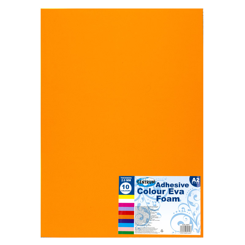 Image of Hobbypapper Centrum Adhesive Colour Eva Foam A2 10col. (thickness 2.00mm) 89479 4030969894798