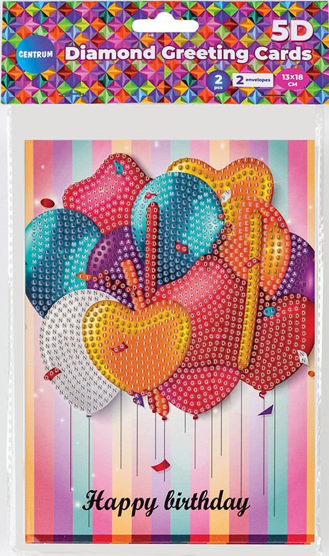 Image of Pärlmosaik Diamond Centrum Greatings card 13x18cm 2-p 89772 4030969897720