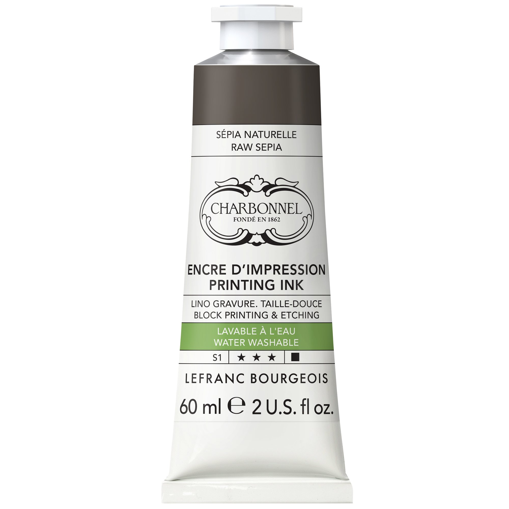 Image of Tryckfärg Charbonnel Aqua Wash 60ml Raw sepia (3F) S1 332400 3013643015031
