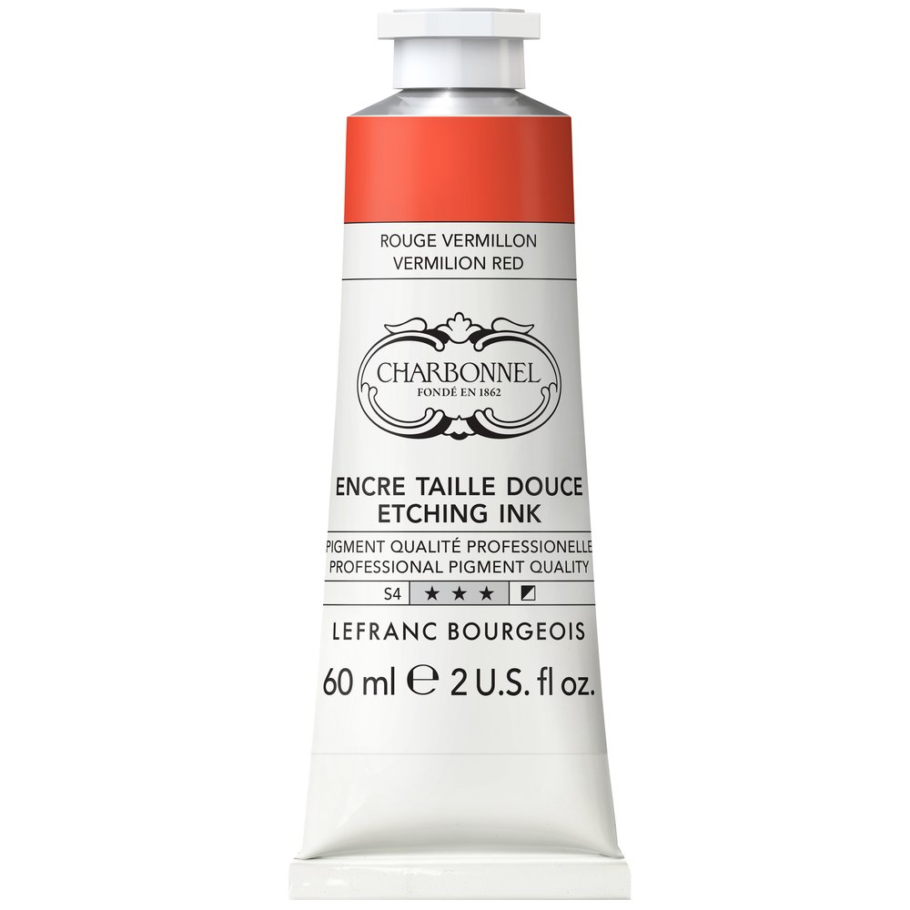 Image of Tryckfärg Charbonnel Ink. Etsning 60ml Vermilion red S4 331868 3013643015277
