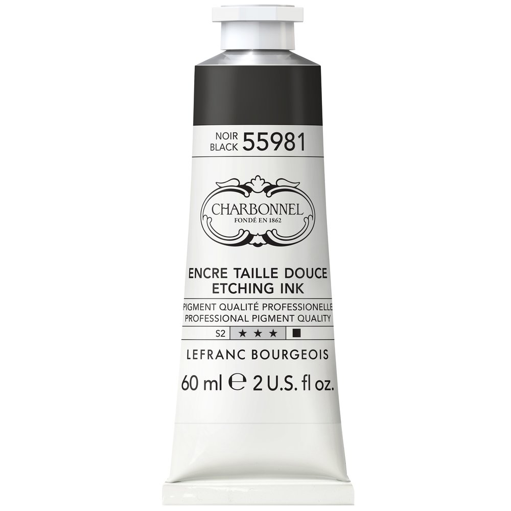 Image of Tryckfärg Charbonnel Ink. Etsning 60ml Black 55981 S2 331913 3013643015673