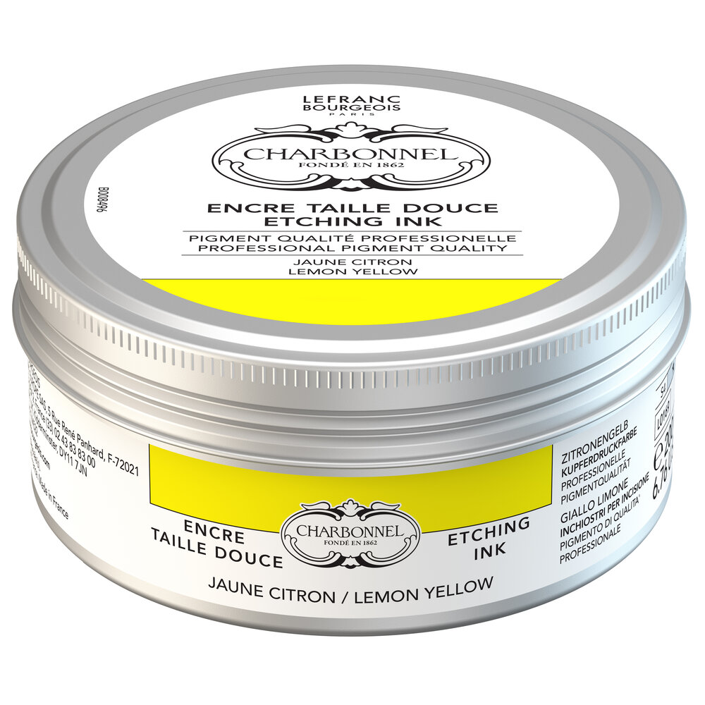 Image of Tryckfärg Charbonnel Ink. Etsning 200ml Lemon yellow S4 331462 3013643015727