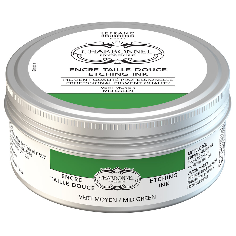 Image of Tryckfärg Charbonnel Ink. Etsning 200ml Medium green S3 331488 3013643015987