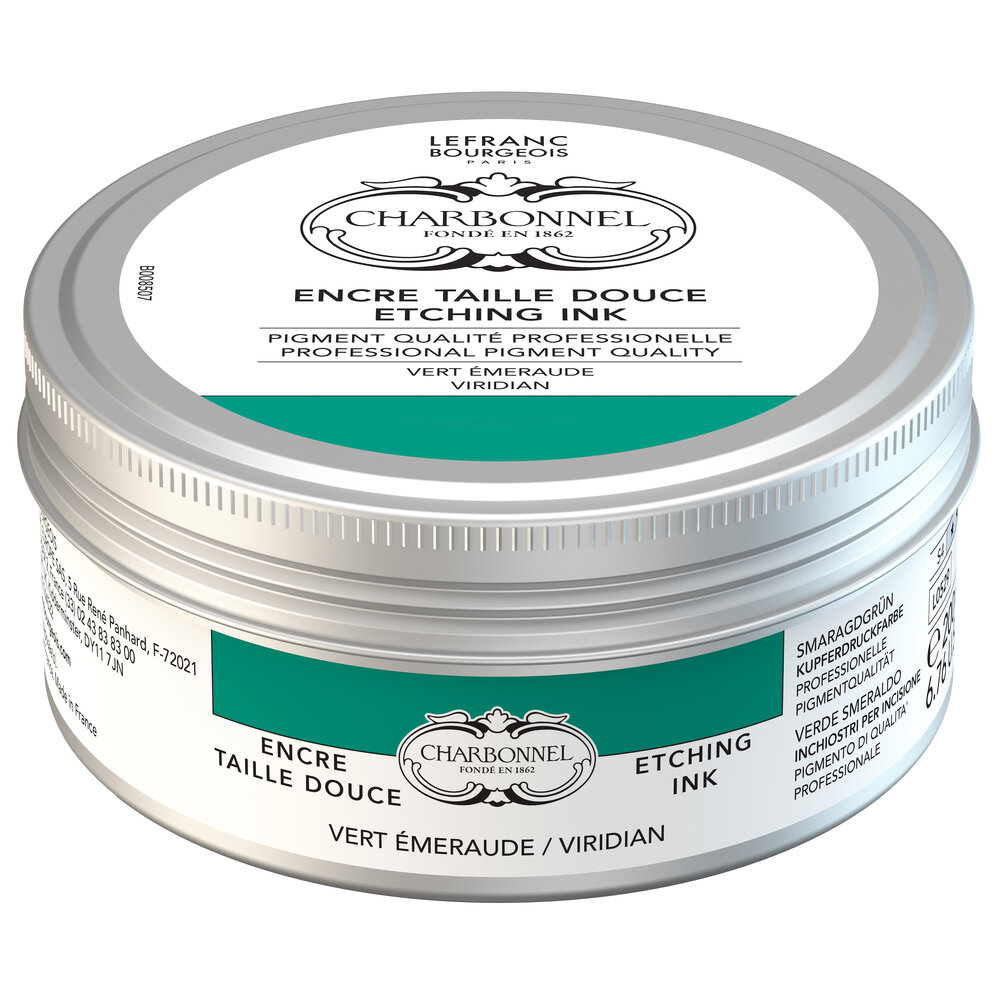 Image of Tryckfärg Charbonnel Ink. Etsning 200ml Emerald green S4 331490 3013643016007