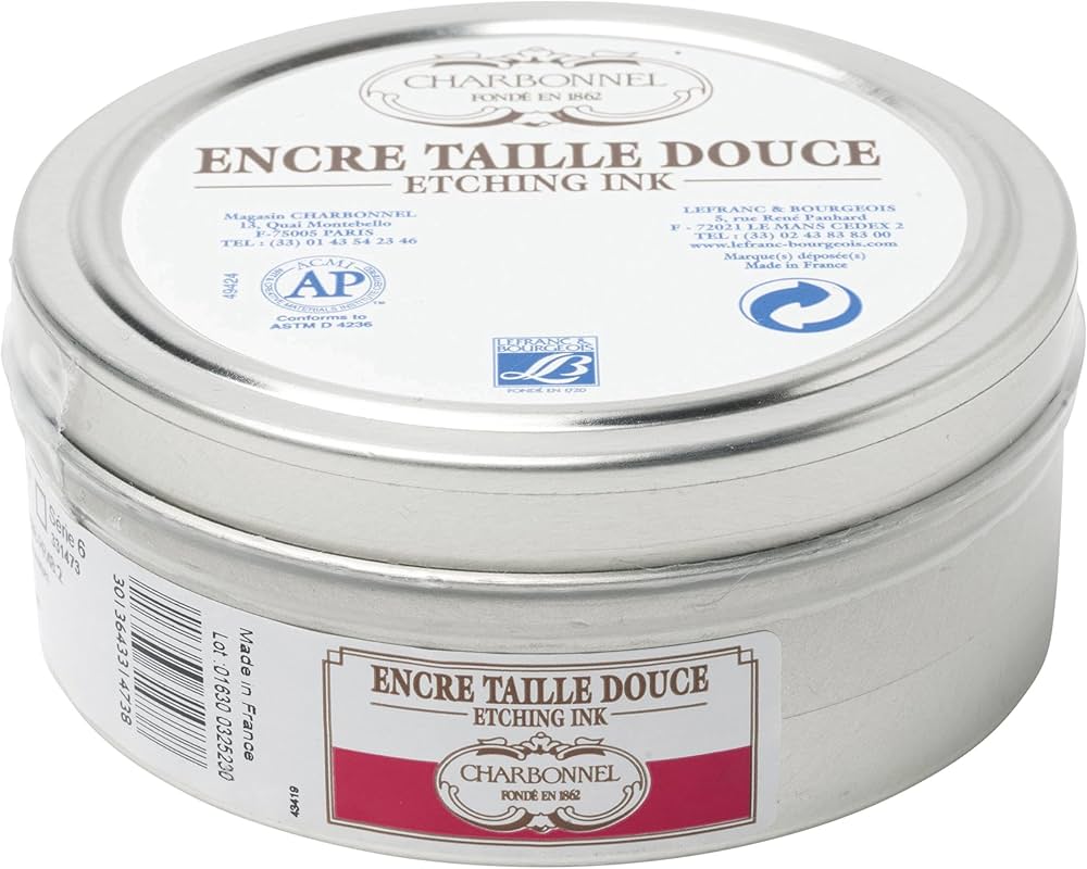 Image of Tryckfärg Charbonnel Ink. Etsning 200ml Ruby red S6 331473 3013643015833