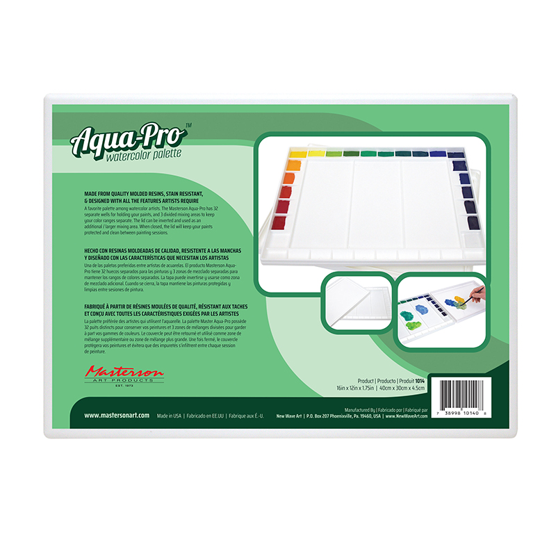 Image of Palett Masterson - Aqua Pro Watercolor Palette 40x30x4,5cm NW1014 738998101408