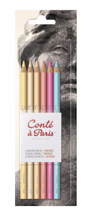 Image of Pastellpenna Conté á Paris Pencil Pastel x6 Blister Portrait 50112 646217501123