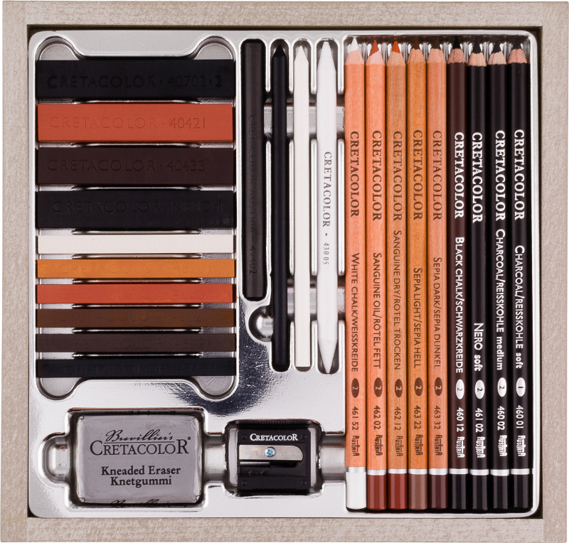 Image of BlyertsPennset Cretacolor PassionBox Small Wooden Box 40041 9014400217853
