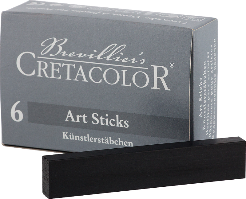 Image of Pastellkrita Cretacolor ArtStick Nero Medium  13x6mm (6F) 40403 9014400200961