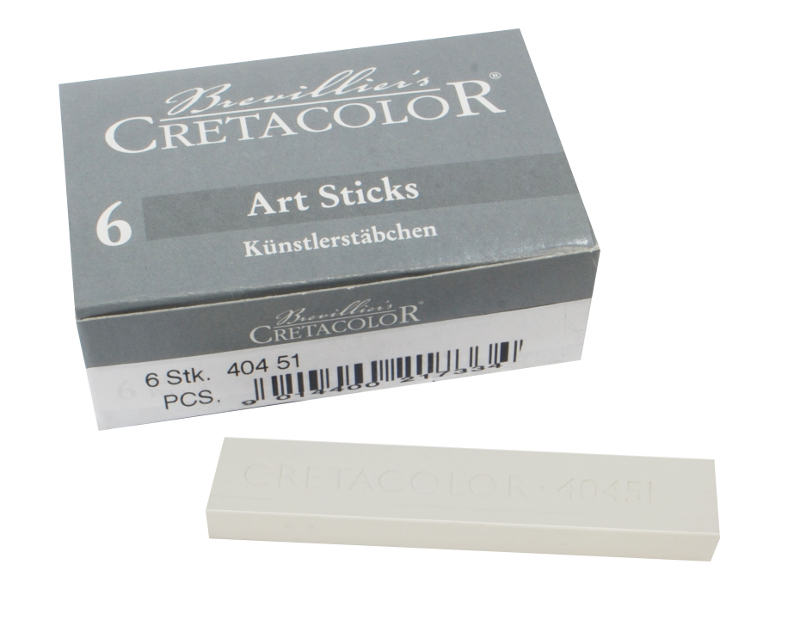 Image of Pastellkrita Cretacolor ArtStick White Chalk Dry Soft  13x6mm (6F) utgått 40451 9014400217334