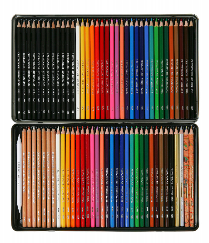 Image of Ritset Cretacolor Artist Studio Line - Drawing Set plåtlåda 72 delar 46572 9014400184513
