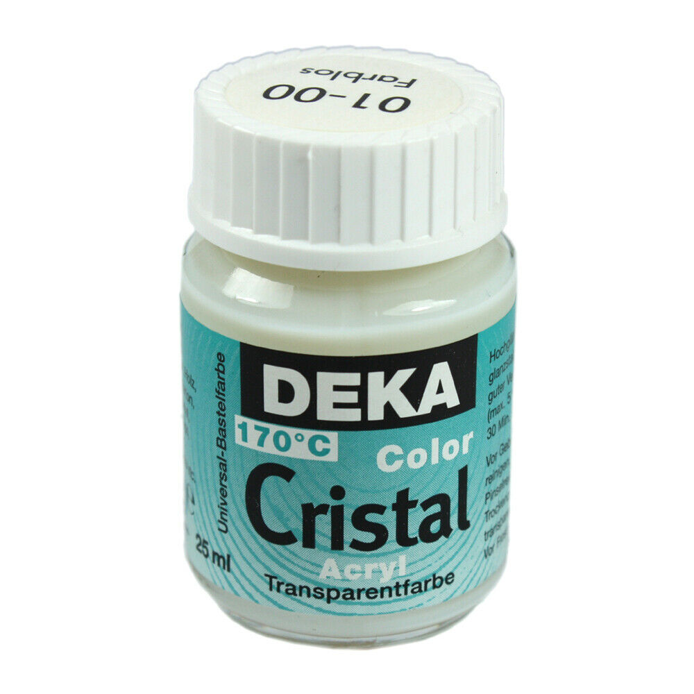 Image of Glasfärg DEKA ColorCristal 25 ml Farblos  0100 (6F) 701200 4016785012004