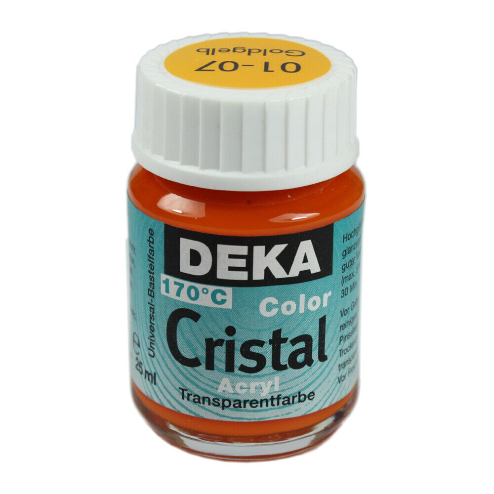 Image of Glasfärg DEKA ColorCristal 25 ml Goldgelb  0107 (6F) 701207 4016785012073