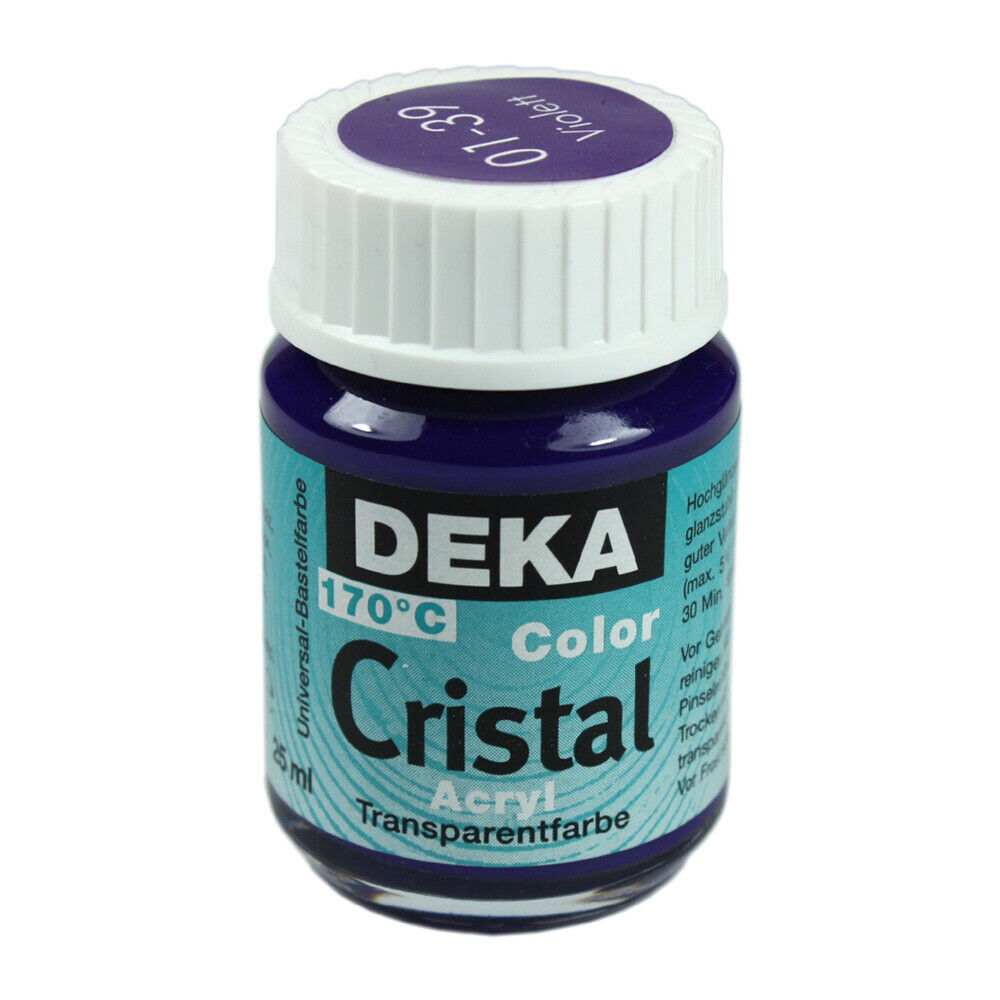 Image of Glasfärg DEKA ColorCristal 25 ml Violett  0139 (6F) 701239 4016785012394