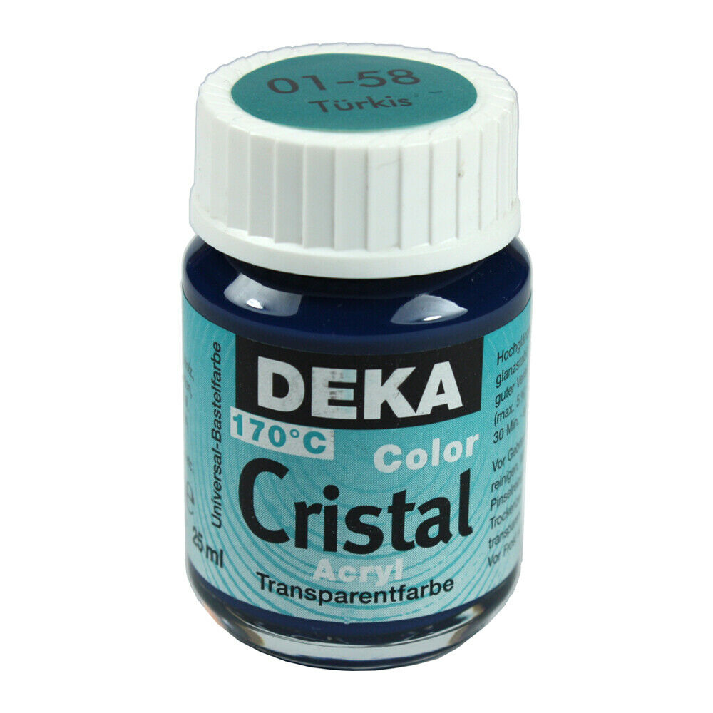 Image of Glasfärg DEKA ColorCristal 25 ml Türkis  0158 (6F) 701258 4016785012585